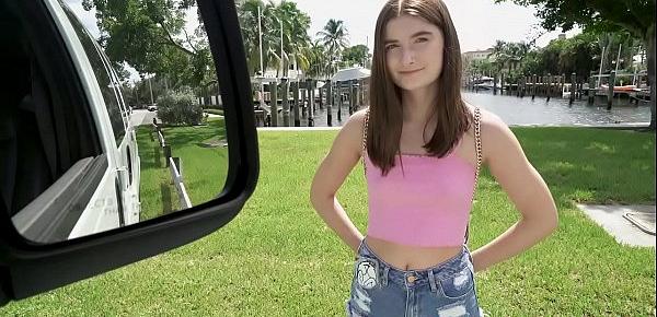  Shy teen gets invited to join a bunch of guys in a van..